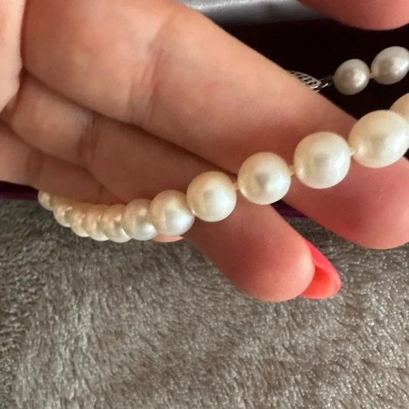 Beautiful natural pearl necklace new - Picture 1 of 8